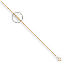 Yellow Gold 1.0mm Prince of Wales Chain