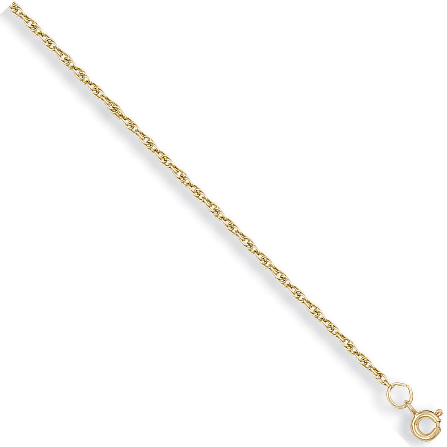 Yellow Gold 1.5mm Prince of Wales Chain - 9ct Gold