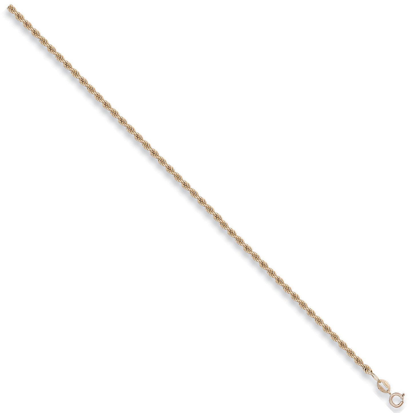 Yellow Gold 2.7mm Hollow Rope Chain - 9ct Gold