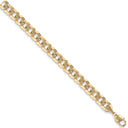 Yellow Gold 10mm Flat Curb Chain
