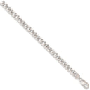 White Gold 8.0mm Curb Chain