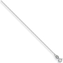 White Gold 0.8mm Diamond Cut Trace Chain