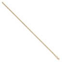 Yellow Gold 2.0mm Hollow Square Spiga Chain/Bracelet