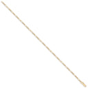 Yellow Gold 2.2mm Hollow Figaro Chain
