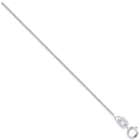 White Gold 0.8mm Spiga Chain