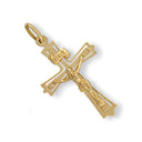 Yellow Gold Cut Out Crucifix
