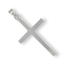 White Gold Plain Cross