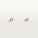 Belle Vante d'Amour Stud Earrings 2 Brilliant-Cut Diamonds Mini Model Gold