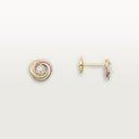 Belle Vante Trinity Stud Earrings Brilliant-Cut Diamonds 18k Gold