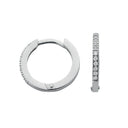 9ct White Gold 0.11ct Diamond Earrings