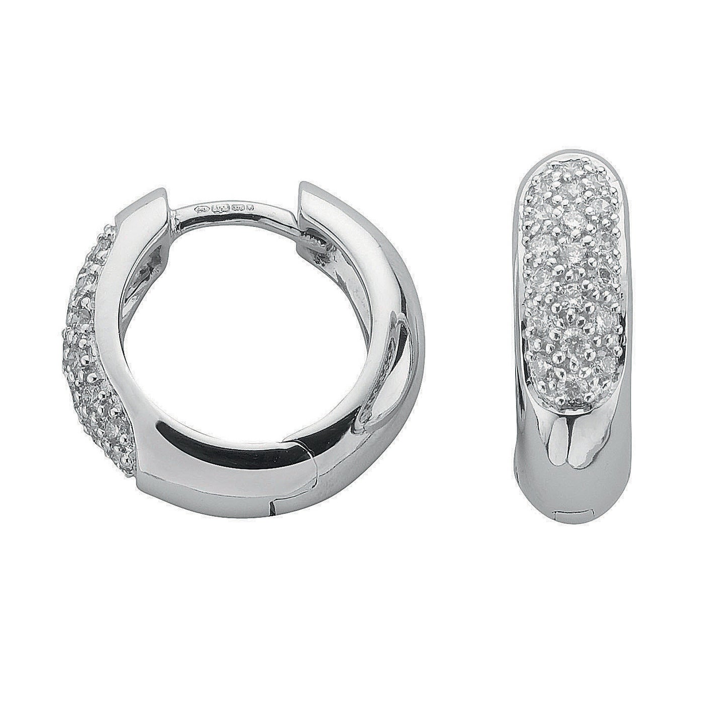 9ct White Gold 0.50ct Diamond Earrings - 9ct Gold