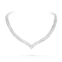 À Cheval 3-Row Transformable Necklace in 18K White Gold with Diamonds