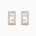 Dewdrop Hoop Earrings in Rose Gold