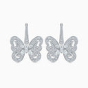 Portraits of Nature Butterfly Earrings in White Gold