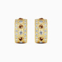 Talisman Small Hoop Earrings in Yellow Gold