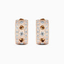 Talisman Small Hoop Earrings in Rose Gold