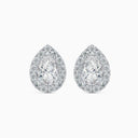 Aura Pear-Shaped Diamond Stud Earrings