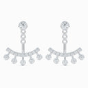 Dewdrop Jacket Earrings in White Gold