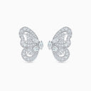 Portraits of Nature Butterfly Earrings in White Gold