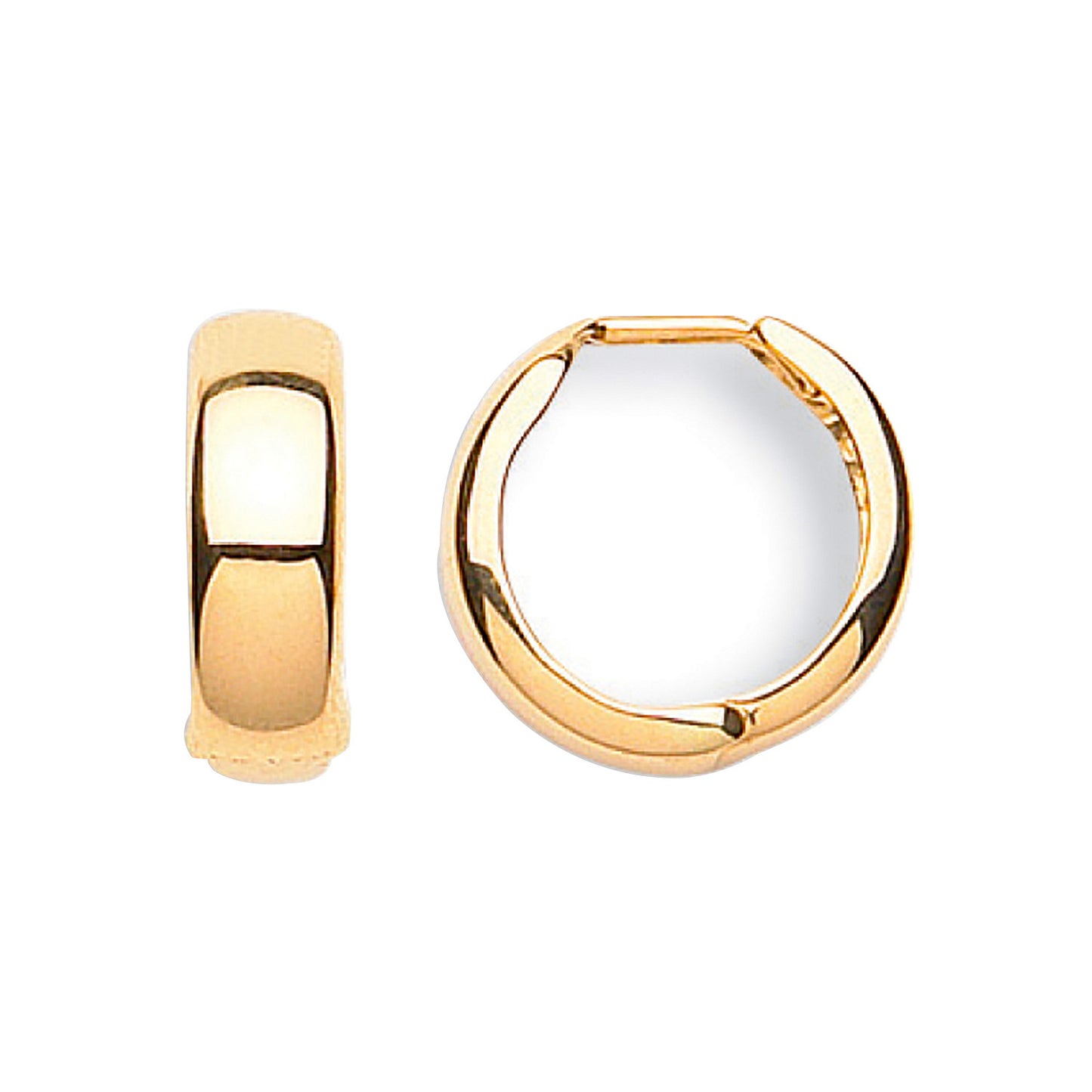 Yellow Gold 16mm Huggies - 9ct Gold