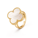 Magic Alhambra Ring in 18K Yellow Gold with Mother-of-Pearl