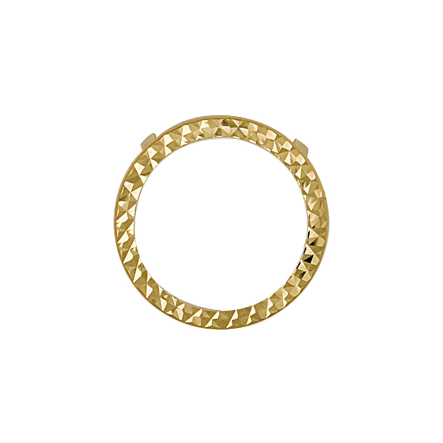 Yellow Gold Half Bezel - 9ct Gold