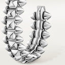 Belle Vante Clash Hoop Earrings Small Model White Gold
