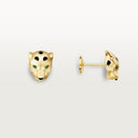 Belle Vante Panthère Stud Earrings, Yellow Gold, Lacquer, Onyx