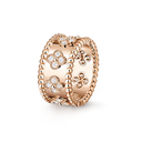Perlée Clovers Ring with Diamond