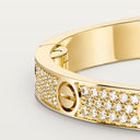 Belle Vante Love Paved Medium Gold Bracelet 237 Diamonds