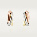 Belle Vante Trinity Classic Model Earrings White Yellow Rose Gold