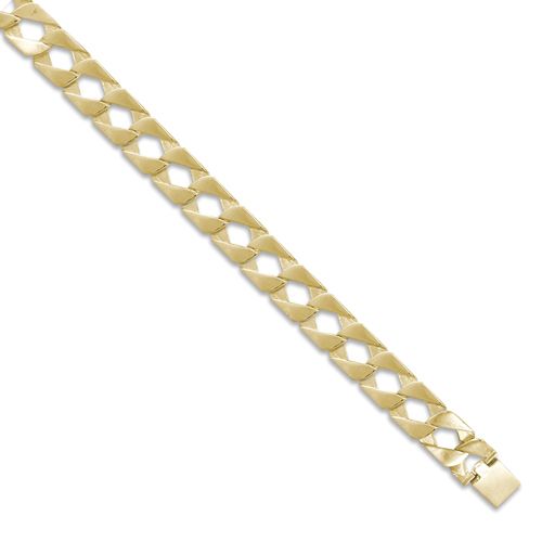 9ct Heavy Plain Poished Cast Curb Chain
