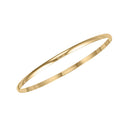 9ct Yellow Gold D-Shaped Slave Bangle