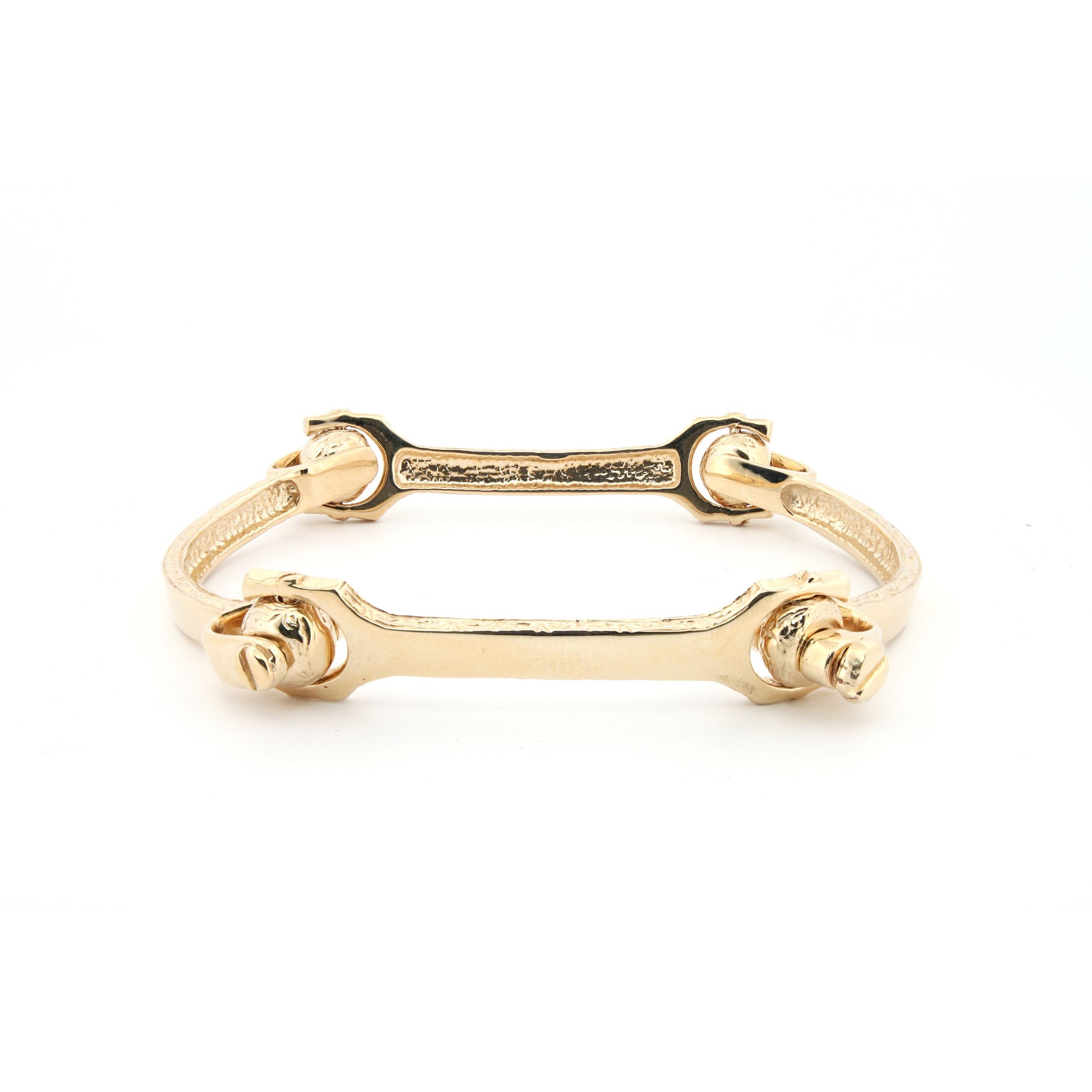 9ct Yellow ladies bone bangle
