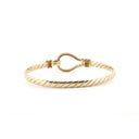 9ct Yellow Ladies hook bangle
