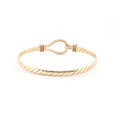 9ct Yellow Ladies hook bangle