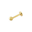 9ct Yellow 10mm Labret (Lip) Stud