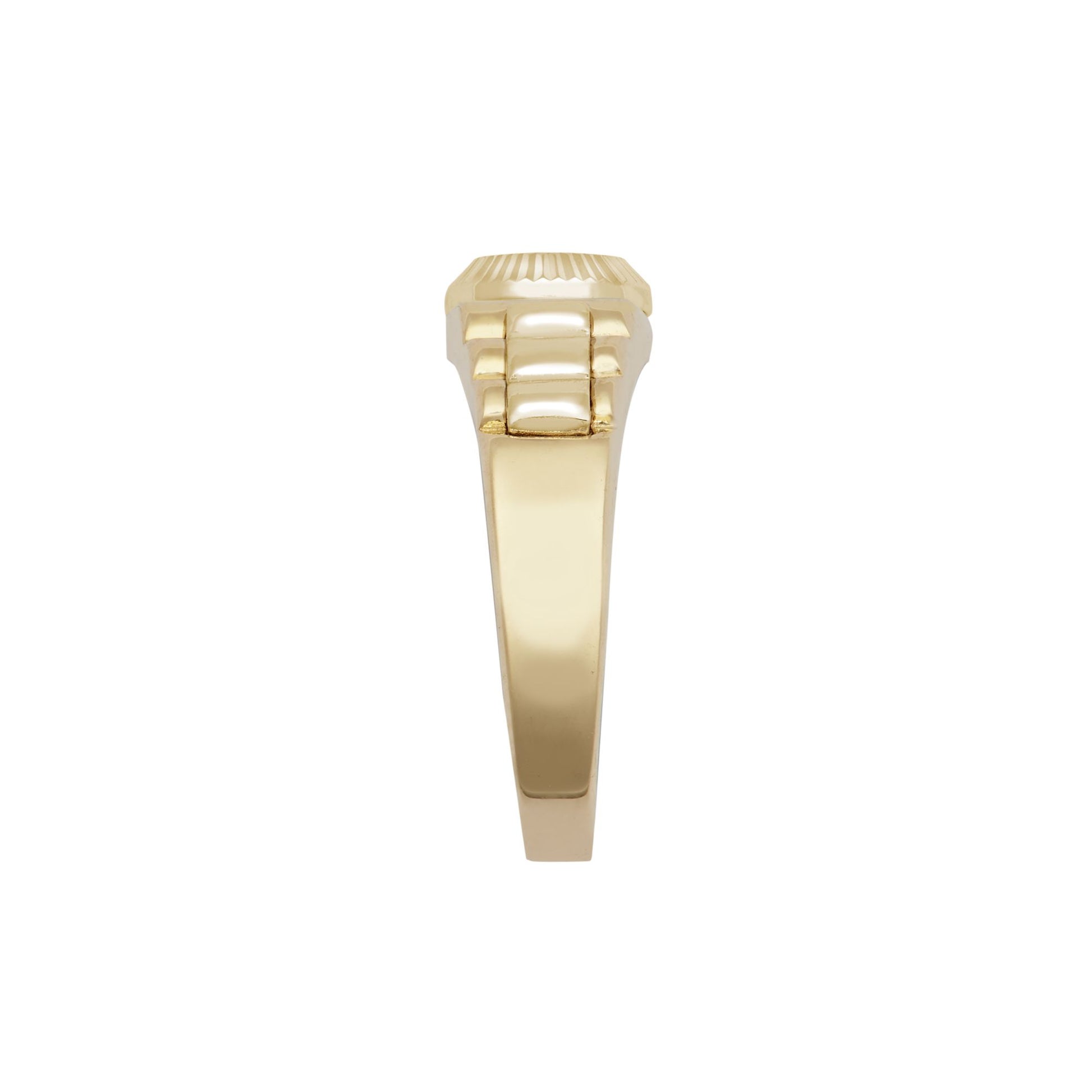 9ct Yellow Gold Child's Cubic Zirconia Set Watch Strap & Bezel Ring