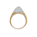 9ct Yellow Gold Child's Cubic Zirconia Set Pyramid Ring