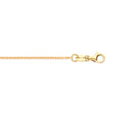 9ct Yellow Gold Rolo 1.1mm Chain 16-18 Inch Extender