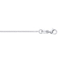 9ct White Gold Rolo 1.3mm Chain 16-18 Inch Extender