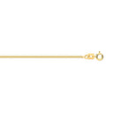 9ct Yellow Gold Diamond Cut Curb 1.15mm Chain 16-18 Inch Extender