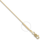 18ct Gold Spiga 1mm Gauge Pendant Chain