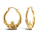 9ct Yellow Gold Creole Earrings