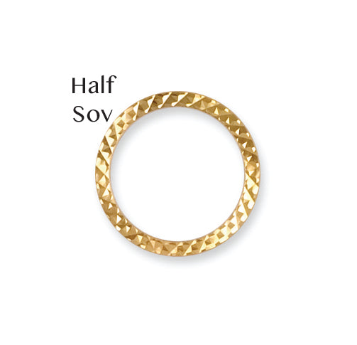 9ct Yellow Gold Half Sovereign Bezel