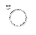 925 Silver Diamond Cut Half Sovereign Bezel (AFD087)