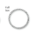 925 Silver Diamond Cut Full Sovereign Bezel (AFD088)