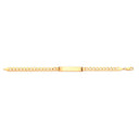 9ct Yellow Gold Curb ID Bracelet