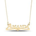 9ct Yellow Gold Personalised Nameplate