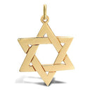 9ct Yellow Gold Star Of David Pendant